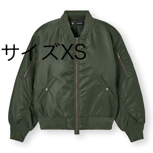 GU×UNDERCOVER MA-1ブルゾン　ダークグリーンXS