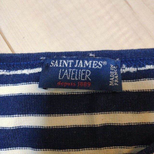 SAINT JAMES(セントジェームス)の【値下げ】セイントジェームス 紺ボーダーカットソー レディースのトップス(カットソー(長袖/七分))の商品写真