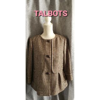 タルボット(TALBOTS)の未使用品レベル　タルボット　ウールの素敵なノーカラージャケット(ノーカラージャケット)