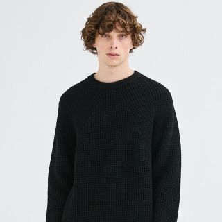 steven alan - バトナー batoner シグネチャークルーネックニット 黒