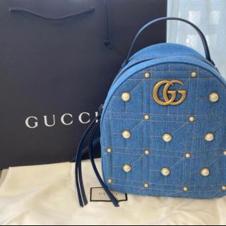 グッチ(Gucci)のGUCCI デニム　リュック(リュック/バックパック)