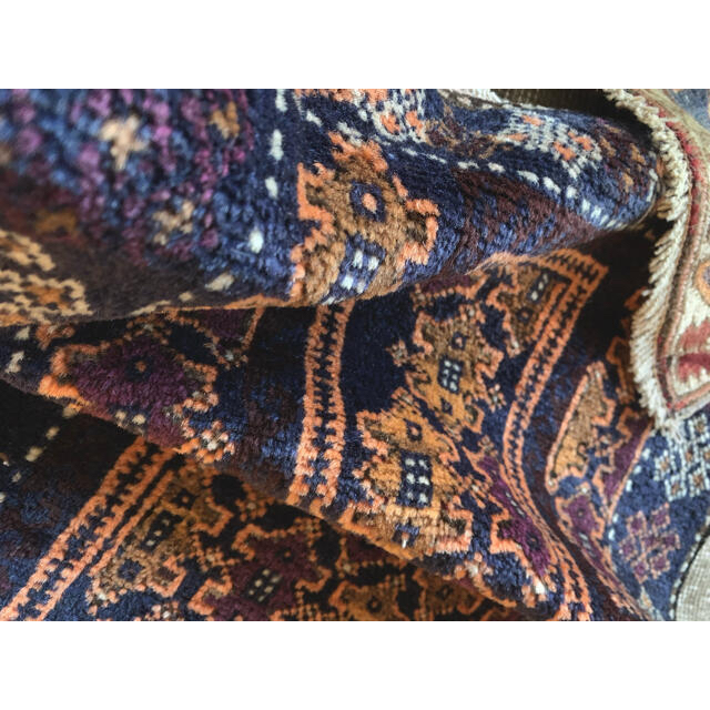 48/89 "紫水晶" Afghan Baluchi  Vintage Rug