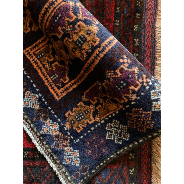 48/89 "紫水晶" Afghan Baluchi  Vintage Rug