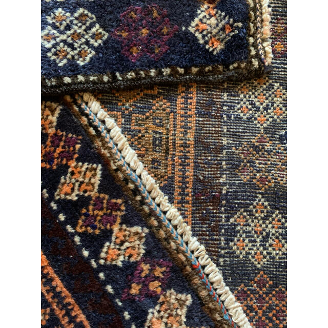 48/89 "紫水晶" Afghan Baluchi  Vintage Rug