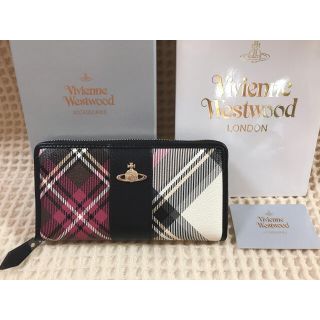 ヴィヴィアンウエストウッド(Vivienne Westwood)の新品未使用 ヴィヴィアンウエストウッド　長財布  黒　チェック　(財布)