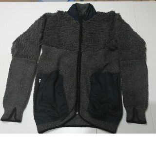 サカイ(sacai)のSACAI ニットブルゾン　チャコールグレー(ブルゾン)