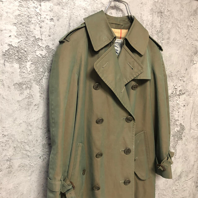 新作超特価 BURBERRY - BURBERRY プローサム 白タグ 玉虫色トレンチコート ノバチェックの通販 by bene select|バーバリーならラクマ 在庫セール