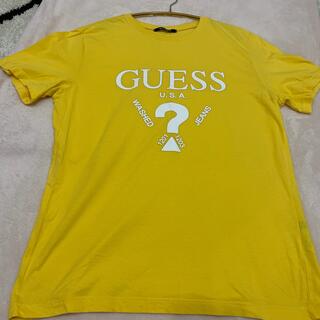 ゲス(GUESS)の(中古)Tシャツ GUESS/ゲス/TRIANGLE LOGO  黄色(Tシャツ/カットソー(半袖/袖なし))