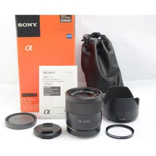 ソニー(SONY)のT* FE 55mm F1.8 ZA SEL55F18Z 元箱付属一式 おまけ付(レンズ(単焦点))