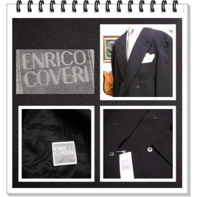 ENRICO COVERI(エンリココベリ)のte★ENRICO COVERI 純毛４ボタン１掛 黒WＪＣ上着のみ98-XL メンズのスーツ(スーツジャケット)の商品写真