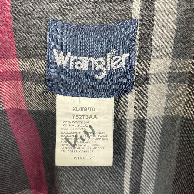 Wrangler(ラングラー)のUSA古着 ラングラー ヘビーウェイト 長袖シャツ ネルシャツ チェック XL メンズのトップス(シャツ)の商品写真