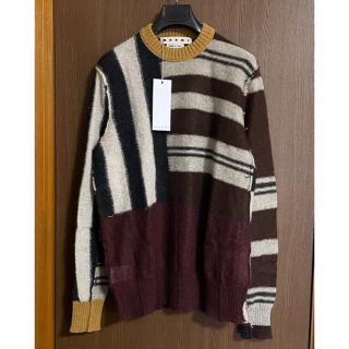 マルニ(Marni)の46新品 MARNI メンズ モヘア ニット カラーブロック セーター マルニ(ニット/セーター)