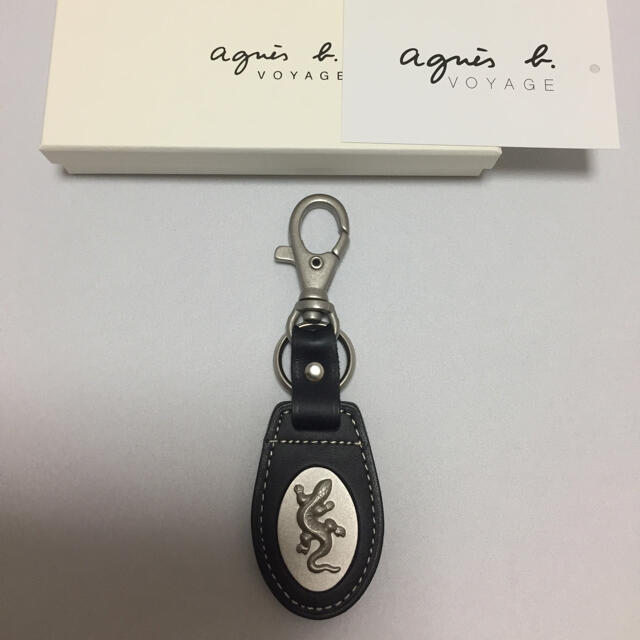 agnes b.(アニエスベー)の新品 アニエスベー ボヤージュ♡アイコン レザール トカゲ キーホルダー メンズのファッション小物(キーホルダー)の商品写真