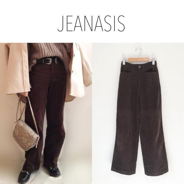 JEANASIS(ジーナシス)のJEANASIS コーデュロイストレートパンツ ハイウエスト　ungrid  レディースのパンツ(カジュアルパンツ)の商品写真