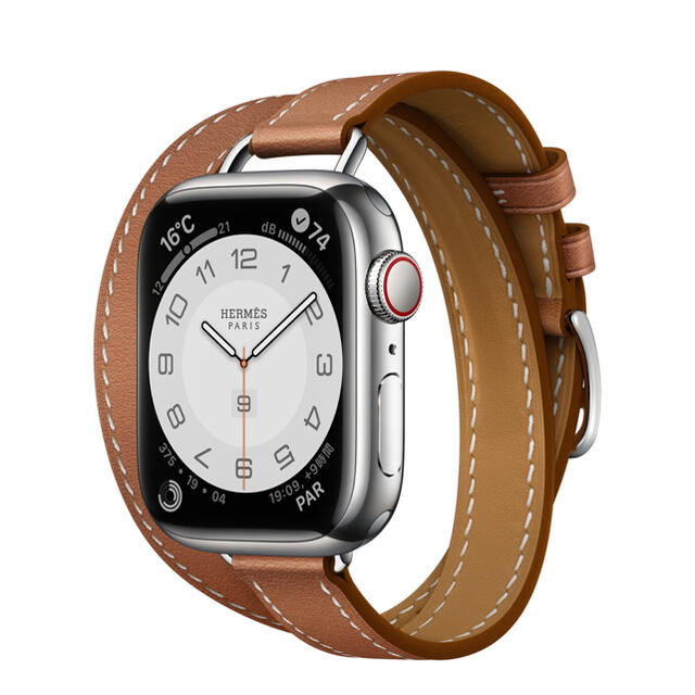Hermes(エルメス)の新品　HERMES Apple Watch7 アトラージュ 本体セット　ゴールド レディースのファッション小物(腕時計)の商品写真