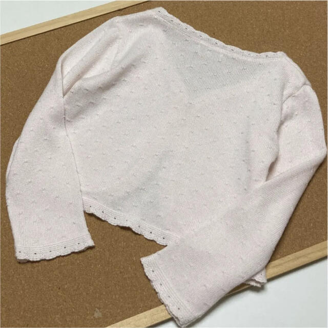 TOCCA(トッカ)の3点専用！TOCCA 長袖　ニット　カーディガン  ロゴ　ピンク　　 キッズ/ベビー/マタニティのキッズ服女の子用(90cm~)(カーディガン)の商品写真