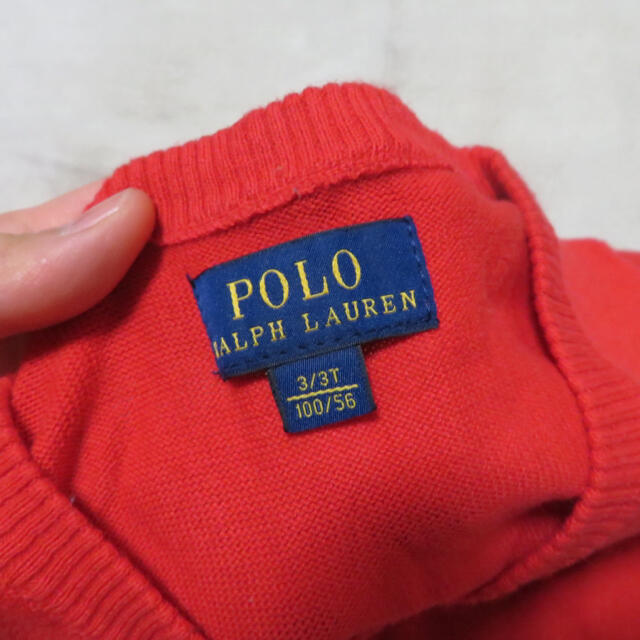 POLO RALPH LAUREN(ポロラルフローレン)の【美品】POLOニット キッズ/ベビー/マタニティのキッズ服女の子用(90cm~)(ニット)の商品写真