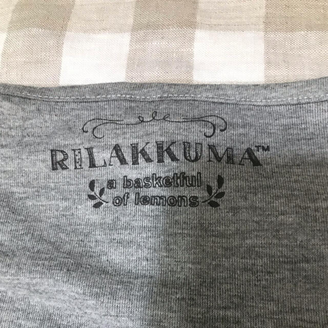 リラックマ　ワンピースTシャツ レディースのワンピース(ロングワンピース/マキシワンピース)の商品写真