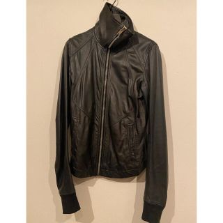 リックオウエンス(Rick Owens)の 良品　リックオウエンス　Rick Owens インターシャLGI 48(レザージャケット)