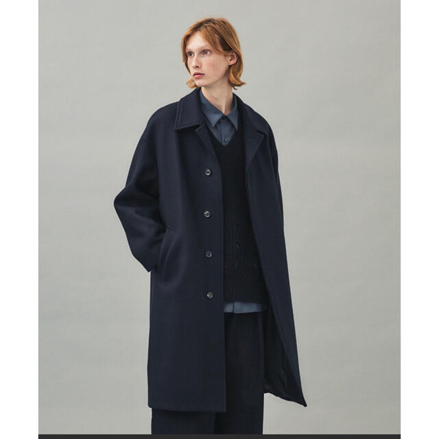 STUDIOUS(ステュディオス)の【CITY】SUPER140S　BALCOLLAR COAT メンズのジャケット/アウター(チェスターコート)の商品写真