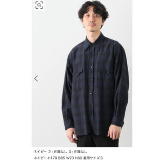 COMOLI - コモリ ウールシルク ワークシャツ サイズ3の通販 by op