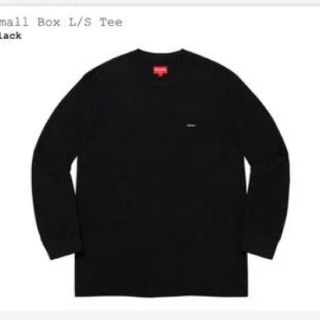 シュプリーム(Supreme)のSupreme small box LOGO ロンT ブラック　S(Tシャツ/カットソー(七分/長袖))