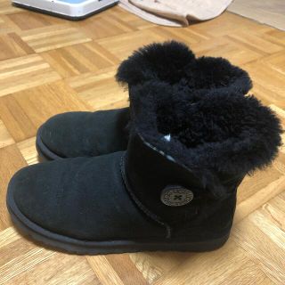 アグ(UGG)のアグ　UGGブーツ　黒　24.0㎝(ブーツ)