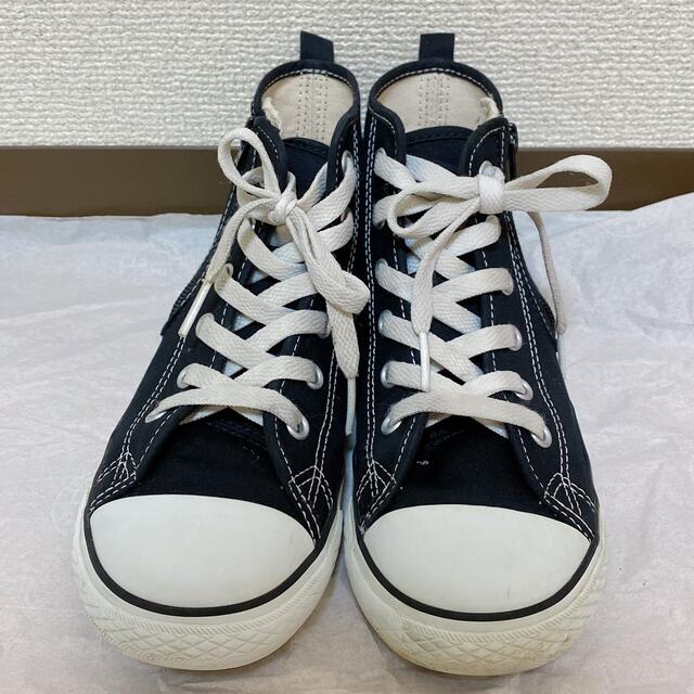 CONVERSE(コンバース)のコンバース ハイカット ブラック　21cm  キッズ/ベビー/マタニティのキッズ靴/シューズ(15cm~)(スニーカー)の商品写真