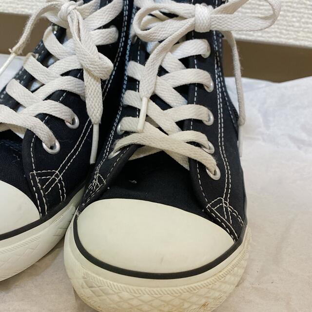 CONVERSE(コンバース)のコンバース ハイカット ブラック　21cm  キッズ/ベビー/マタニティのキッズ靴/シューズ(15cm~)(スニーカー)の商品写真