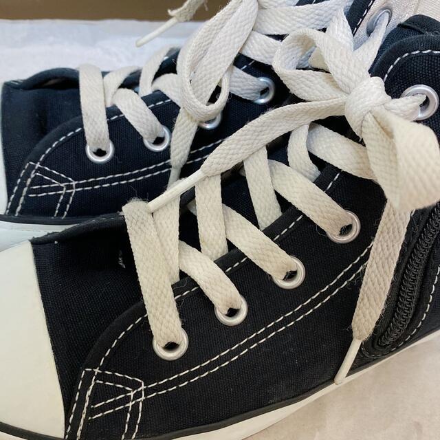 CONVERSE(コンバース)のコンバース ハイカット ブラック　21cm  キッズ/ベビー/マタニティのキッズ靴/シューズ(15cm~)(スニーカー)の商品写真