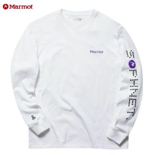 ソフ(SOPH)のSOPH✕Marmot L/S TEAM UP TEE WHITE Lサイズ(Tシャツ/カットソー(七分/長袖))