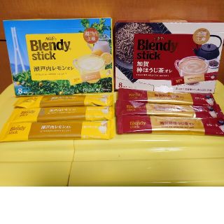 エイージーエフ(AGF)のAGF Blendy 加賀棒ほうじ茶オレ&瀬戸内レモンオレ　各3本×2種　6本セ(その他)