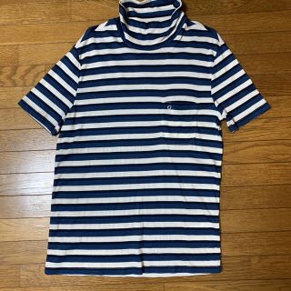 グッチ(Gucci)のGUCCI ボーダーハイネックTシャツ(Tシャツ/カットソー(半袖/袖なし))