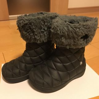 クロックス(crocs)のクロックス　ブーツ　長靴　ボア　C10 17.5cm(ブーツ)