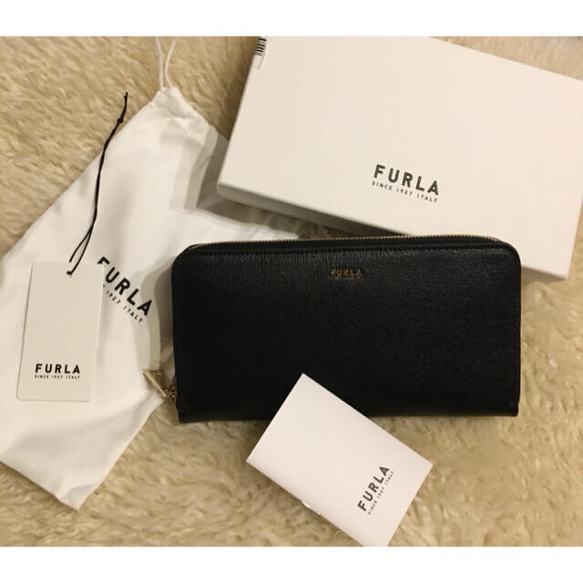超爆安 - Furla 【新品未使用】フルラ ブラック ラウンド長財布 FURLA 財布