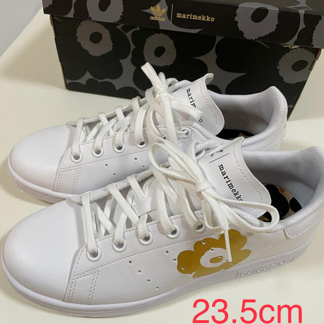 マリナボーダー adidasスニーカーマリメッコ,23㎝新品未使用。 - 通販