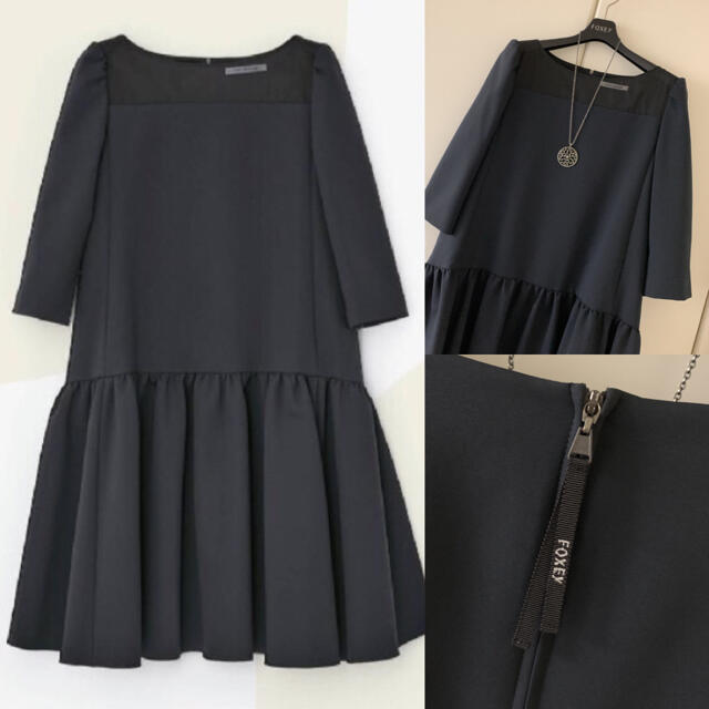 ♡極美品♡ FOXEY 希少 42 Marguerite ワンピース ブラック