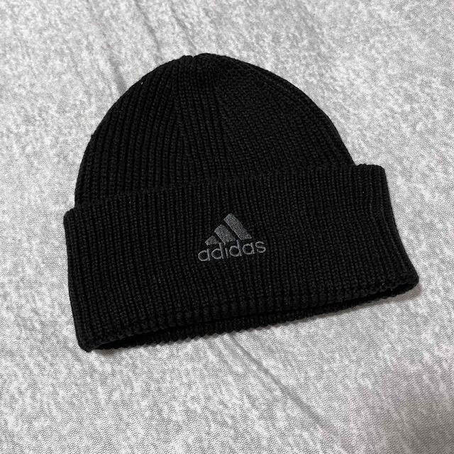 72％以上節約 ニットキャップ黒 adidas アディダス