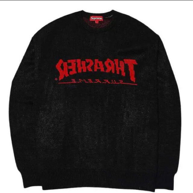 値下げ！Supreme×thrasher コラボセーター