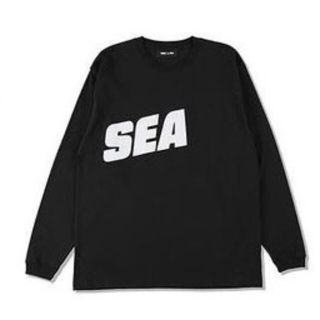 シー(SEA)のWIND AND SEA  ロンT ロングＴシャツ ブラック 長袖 黒 L(Tシャツ/カットソー(七分/長袖))