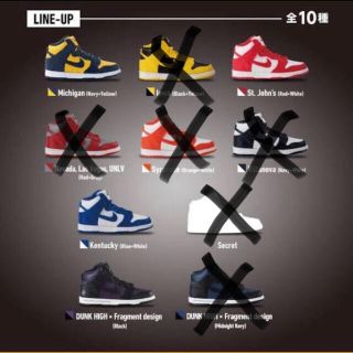 バンダイ(BANDAI)のNIKE DUNK HIGH miniature collection ダンク(その他)