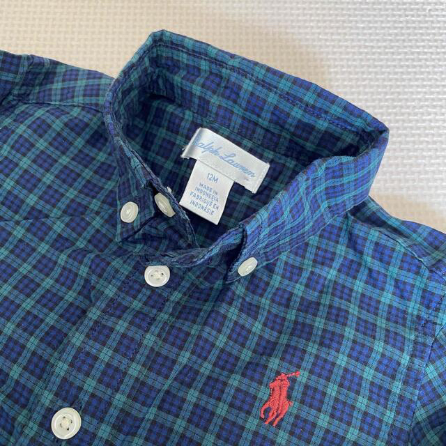 POLO RALPH LAUREN(ポロラルフローレン)の買いまとめ ☆ チェックシャツ 長袖 男の子 12m キッズ/ベビー/マタニティのベビー服(~85cm)(シャツ/カットソー)の商品写真