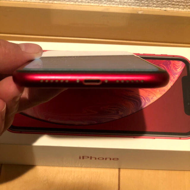 【期間限定大特価】美品iPhone XR 64G レッド　箱有りSIMロック解除 6