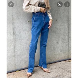 スピックアンドスパン(Spick & Span)の超美品【5 1/2】 BEAUTY-LINE SLIT DENIM◆(デニム/ジーンズ)