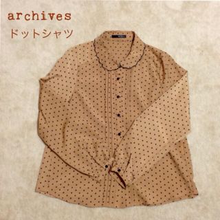 アルシーヴ(archives)のarchivesドットシャツ(シャツ/ブラウス(長袖/七分))