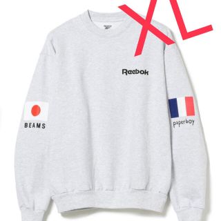 ビームス(BEAMS)のReebok PAPERBOY BEAMS SWEATSHIRT 新品 XL(スウェット)