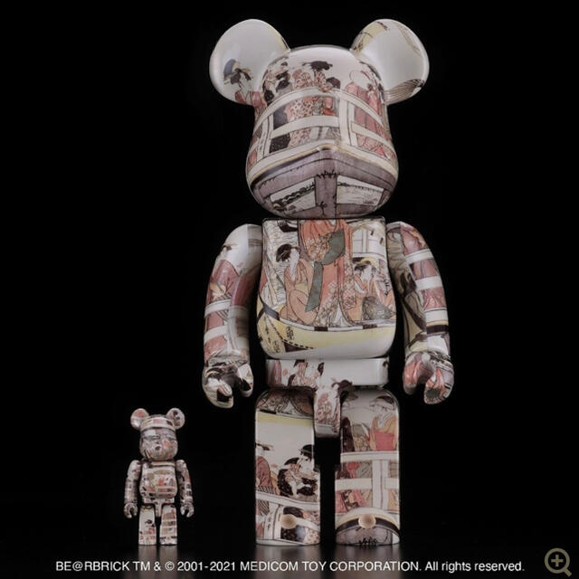 MEDICOM TOY(メディコムトイ)のBE@RBRICK 喜多川歌麿「両国橋の上下」 100% ＆ 400% ハンドメイドのおもちゃ(フィギュア)の商品写真