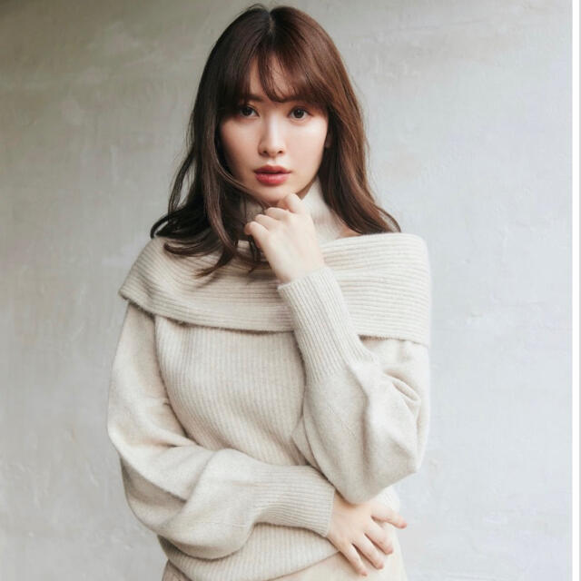 her lip to Multi-Way Wool-Blend Sweater