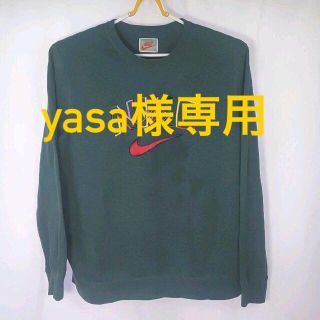 ナイキ(NIKE)の【超希少】銀タグ　ナイキ　刺繍エアーロゴ  ブルー スウェット(スウェット)