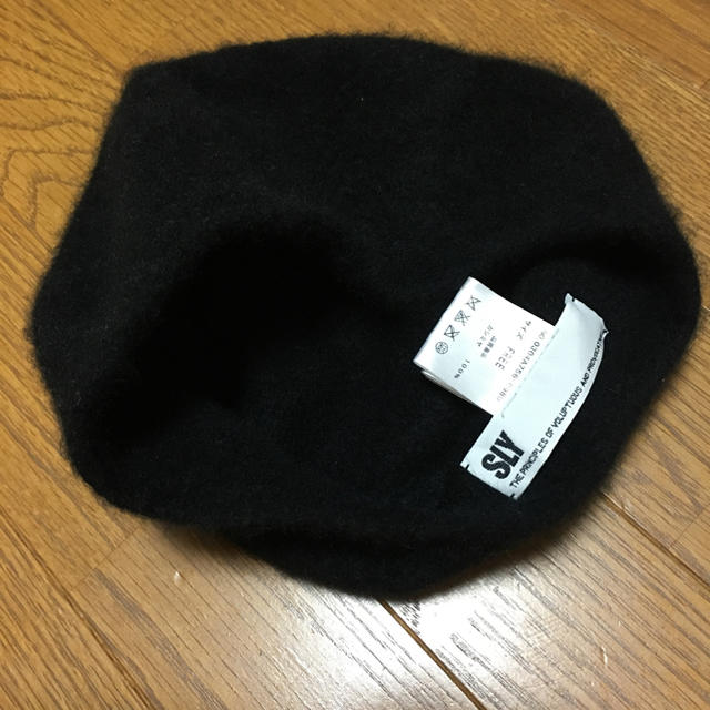 SLY(スライ)の[美品]SLYベレー帽カシミヤ100%☆shelter☆moussy☆ レディースの帽子(ハンチング/ベレー帽)の商品写真